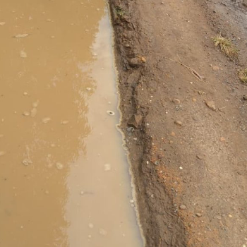  Abaturage ba Kagano na Shangi bahangayikishijwe n'umuhanda wangiritse ubabuza kugeza umusaruro ku masoko