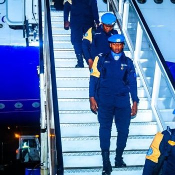 Abapolisi b'u Rwanda basimburanye mu butumwa bwo kubungabunga amahoro muri Centrafrique