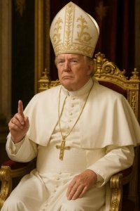 Trump yashyize hanze ifoto yambaye nka Papa