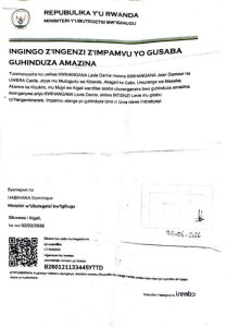 KWIHANGANA Lavie Damie yasabye guhindura amazina akitwa INTSINZI Lavie