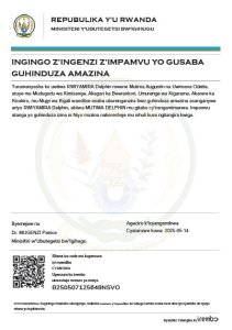 RWIYAMIRA Delphin yasabye guhindura amazina akitwa MUTIMA DELPHIN