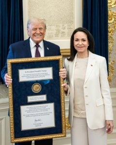 Machado yahaye Trump ‘Prix Nobel' ye