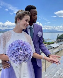 Gael Monfils ukundwa na benshi mu mukino wa Tennis yakoze ubukwe n'umukunzi we Svitolina bahuje umwuga