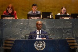 Minisitiri Yusuf Murangwa yagaragarije Loni uko ibihugu bigera ku iterambere rirambye