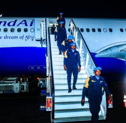Abapolisi b'u Rwanda basimburanye mu butumwa bwo kubungabunga amahoro muri Centrafrique