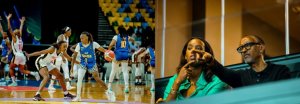 Ikipe y'abagore y'u Rwanda yaraye itsinzwe na Angola imbere ya Perezida Kagame