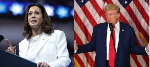 Kamala Harris na Donald Trump mu kiganirompaka giherutse kwirukanisha Biden