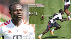 Sadio Mane yatunguye abakinnyi ba Bayern Munich kubera ibyo yakoze ku myitozo ya mbere bakoranye