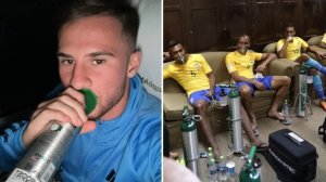 Abakinnyi ba Argentina bitwaje amapompo yo kubafasha guhumeka muri Bolivia