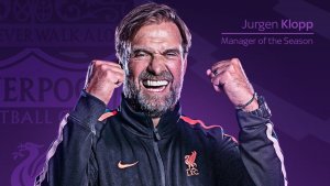 Klopp yatsinze Pep Guardiola ku gihembo cy'umutoza mwiza w'umwaka