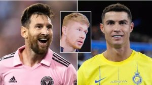 Kevin de Bruyne yahishuye umukinnyi yakwifuza gukinana nawe hagati ya Messi na Ronaldo