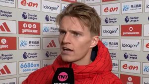 Odegaard yasubije abashinje Arsenal kwishima bikabije nyuma yo gutsinda Liverpool