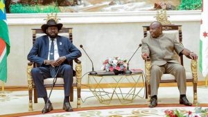Perezida Ndayishimiye yumvikanye ikintu gikomeye na Salva Kiir wa Sudani