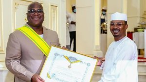 Tchad yahaye umudali w'ikirenga Tshisekedi nyuma yo kubafasha kugera ku mahoro