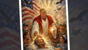 Trump yasibye ifoto yari yatangaje yigaragaza Yesu ukiza