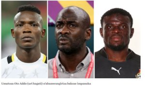 Abatoza batatu b'ikipe y'Igihugu ya Ghana bakoze impanuka