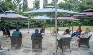 Perezida Kagame yahuye na Pires na Ray Parlour bakiniye ikipe ya Arsenal [AMAFOTO]