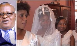 Umupasiteri yashyingiranwe n'abagore 4 b'amasugi icyarimwe atanga ubutumwa bwuzuye urujijo