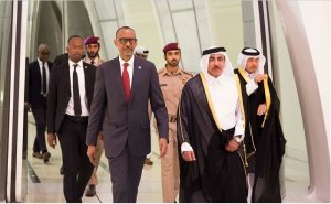 Emir wa Qatar yihanganishije Perezida Kagame ku bw'abahitanywe n'ibiza