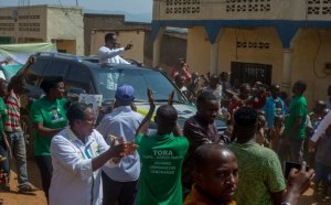 Dr Frank Habineza yahaye isezerano rikomeye abaturage bamwakiriye neza i Nyagatare