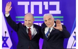 Bennett na Lapid babaye ba Minisitiri b'intebe bahuje imbaraga ngo bakure Netanyahu ku butegetsi