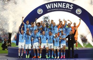 Manchester City yegukanye Igikombe cya UEFA Champions League bwamber itsinze Inter Milan