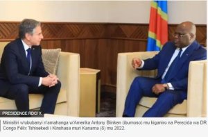 Blinken na Tshisekedi baganiriye iki kuri telefone?bikije ku Umutekano