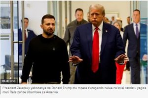 Trump yahuye na Zelensky, avuga ko hageze ko intambara n'Uburusiya irangira