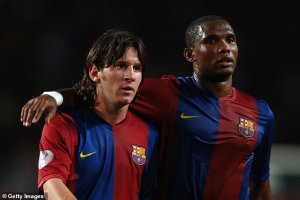 Samuel Eto'o yasabye ikintu gitangaje FC Barcelona niramuka irekuye Messi