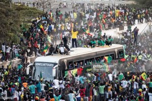 Ikipe ya Senegal yakiriwe nk'abami nyuma yo kwegukana igikombe cy'Afurika [AMAFOTO]