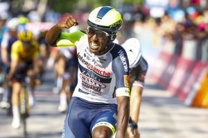 Biniam Girmay wakinnye Tour du Rwanda 2019 yakoze andi mateka atarakorwa n'umunyafurika mu gusiganwa ku magare