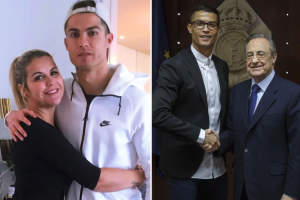 Mushiki wa Cristiano Ronaldo yibasiye bikomeye Perezida wa Real Madrid