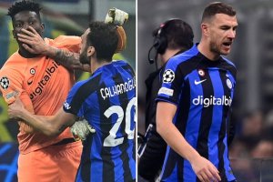 Abakinnyi ba Inter Milan bari bagiye kurwanira mu kibuga mu mukino wa Champions League