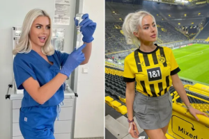 Umukobwa w'ikizungerezi ufana Dortmund yasabye umukinnyi wayo wavunitse kuza akamuvura [AMAFOTO]