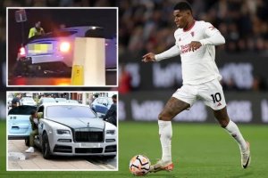 Rutahizamu Rashford yakoze impanuka Imana ikinga ukuboko