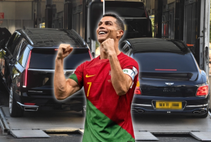 Cristiano Ronaldo yatangiye kwimura imodoka ze zihenze azikura I Manchester