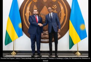 Perezida Kagame yakiriye Minisitiri Dr. Mohammed bin Abdulaziz wa Qatar