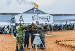 Ingabo z'u Rwanda ziri mu butumwa bwo kugarura amahoro zibutse Jenoside yakorewe Abatutsi