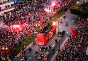Ikipe ya Maroc yakiriwe bidasanzwe iwabo nyuma yo gukora amateka mu gikombe cy'isi [AMAFOTO]