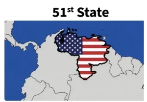 Donald Trump yasohoye ikarita ya Venezuela ayita "leta ya 51" ya Amerika