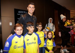 Cristiano Ronaldo yakiriwe nk'umwami muri Saudi Arabia [AMAFOTO