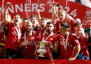 Manchester United yatunguye Man City iyitwara igikombe cya FA Cup