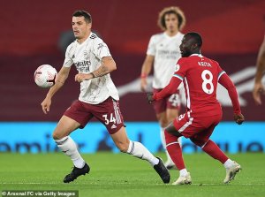 Granit Xhaka yabwiye amagambo akomeye bagenzi mu mukino batsinzwemo na Liverpool