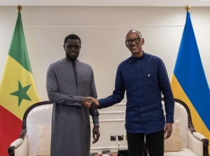 Perezida Kagame yakiriye muri Village Urugwiro Faye wa Sénégal