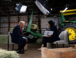 Ibibazo by'umunyamakuru byatumye Trump ava mu kiganiro kitarangiye