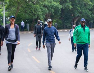 Perezida Kagame yitabiriye Car Free Day kuri iki cyumweru [AMAFOTO]