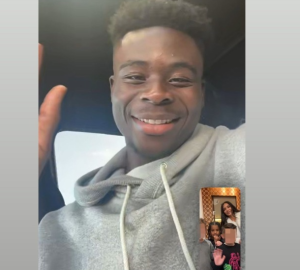 Bukayo Saka yemereye impano yihariye umwana wa Kim Kardashian