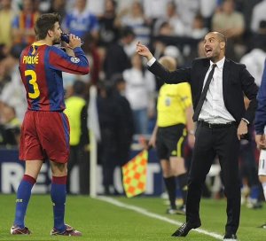Gerard Pique yahishuye uko yashwanye na Pep Guardiola kubera gukundana na Shakira