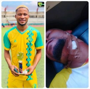 Umukinnyi yatewe icyuma mu ijosi azira kurata penaliti