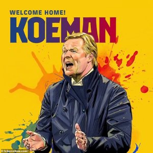 Barcelona yemeje Ronald Koeman nk'umutoza wayo mushya